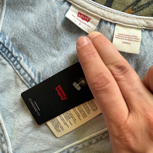 Levi’s Thora Denim Mini Dress size Small NWT - Picture 5 of 7